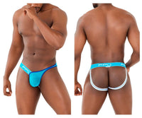 PPU 2308 un lado Mesh Jockstrap Color Turquesa