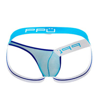 PPU 2308 un côté de jockstrap en maillage une turquoise