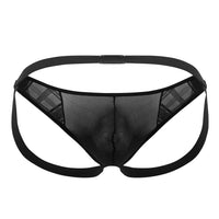 PPU 2309 Couleur de jockstrap en microfibre noir