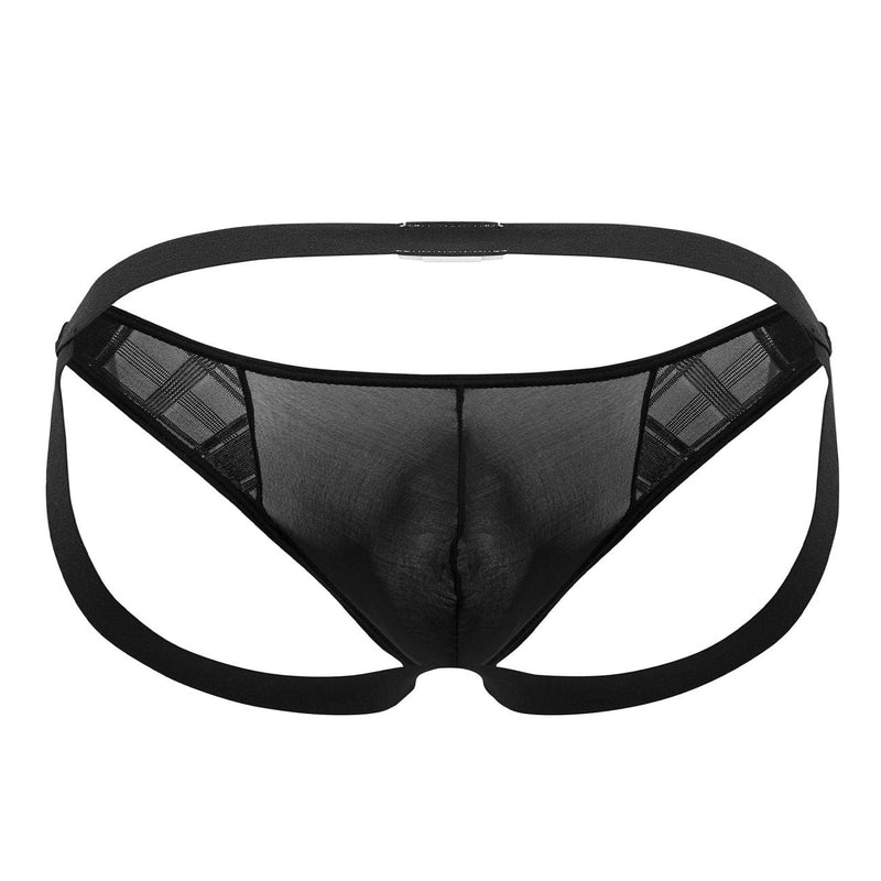 PPU 2309 Couleur de jockstrap en microfibre noir