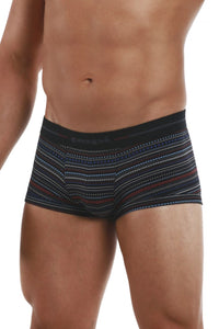 Papi 554569-968 Stripes de crayon Trunks brésiliens couleur noire-bleu