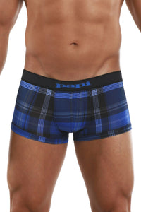 Papi 626182-968 Cool2 2pk Trunks brésiliens à imprimé solide couleur noire-bleu-bleu