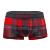 PAPI 626182-982 COOL2 2PK TRUNKS BRÉSILIENNES à imprimé solide couleur noir-rouge