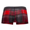 PAPI 626182-982 COOL2 2PK TRUNKS BRÉSILIENNES à imprimé solide couleur noir-rouge