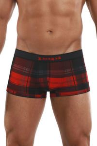 PAPI 626182-982 COOL2 2PK TRUNKS BRÉSILIENNES à imprimé solide couleur noir-rouge