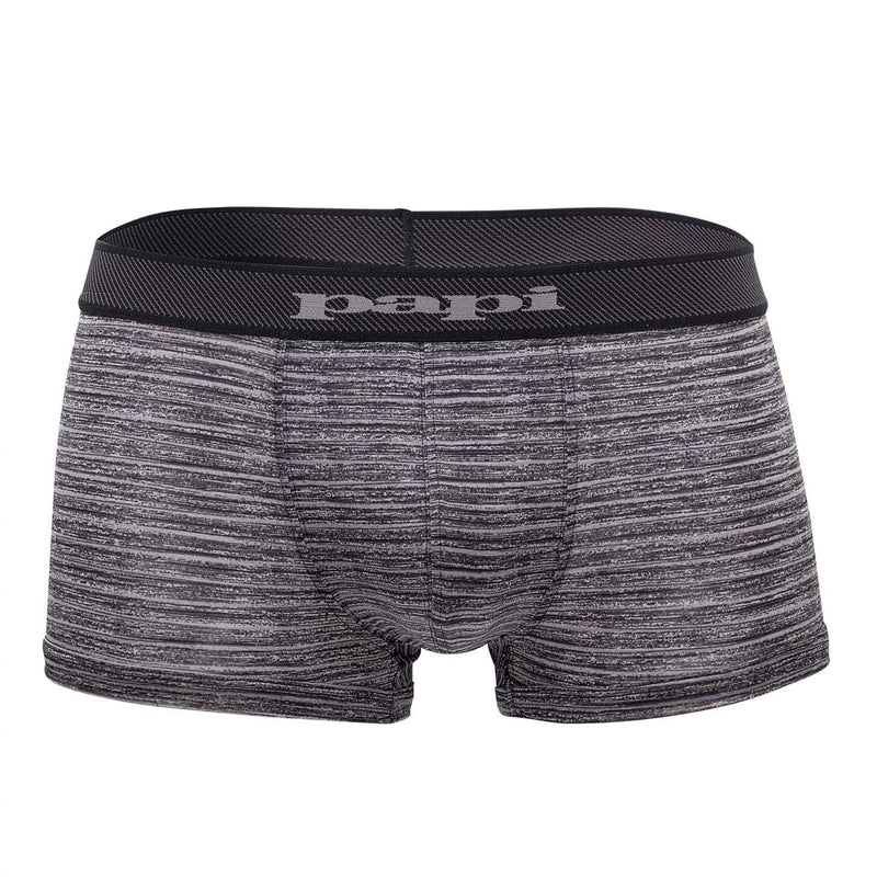 PAPI 626183-962 Cool2 2pk Tunks brasileño de impresión sólido color negro-gris