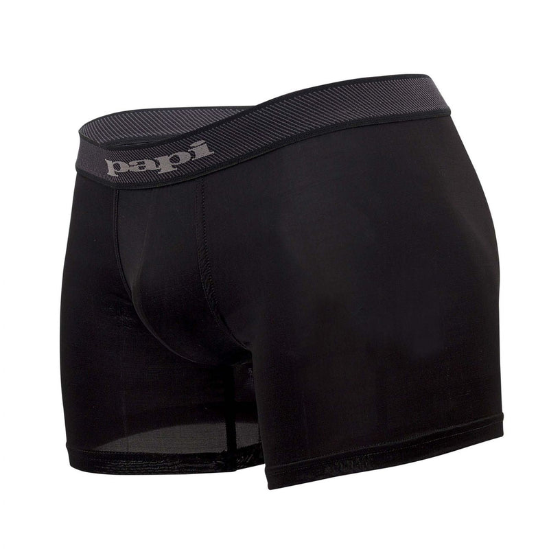 Papi 626185-962 Cool2 2PK Solid Boxer Briefs Color Black-Gray