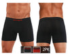 PAPI 626185-982 COOL2 2PK BOXER SOLID BOXER COULEUR BLACK-RED