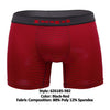 PAPI 626185-982 COOL2 2PK BOXER SOLID BOXER COULEUR BLACK-RED