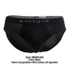 PAPI 980403-001 3PK Coton Stretch Brief Couleur noir