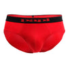 PAPI 980403-950 3PK Coton Stretch Brief Couleur rouge-gris-noir