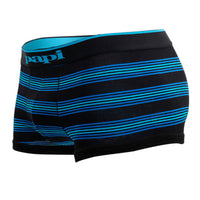 PAPI 980503-969 3PK Coton Stretch Brésilien Bande de yarndye Stripe Color Turquoise-Black