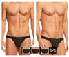 PAPI 980911-001 3PK Coton Stretch Jockstrap Color noir