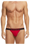 Papi 980911-950 3PK Coton Stretch Jockstrap Couleur rouge-gris-noir