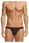 Papi 980911-950 3PK Coton Stretch Jockstrap Couleur rouge-gris-noir