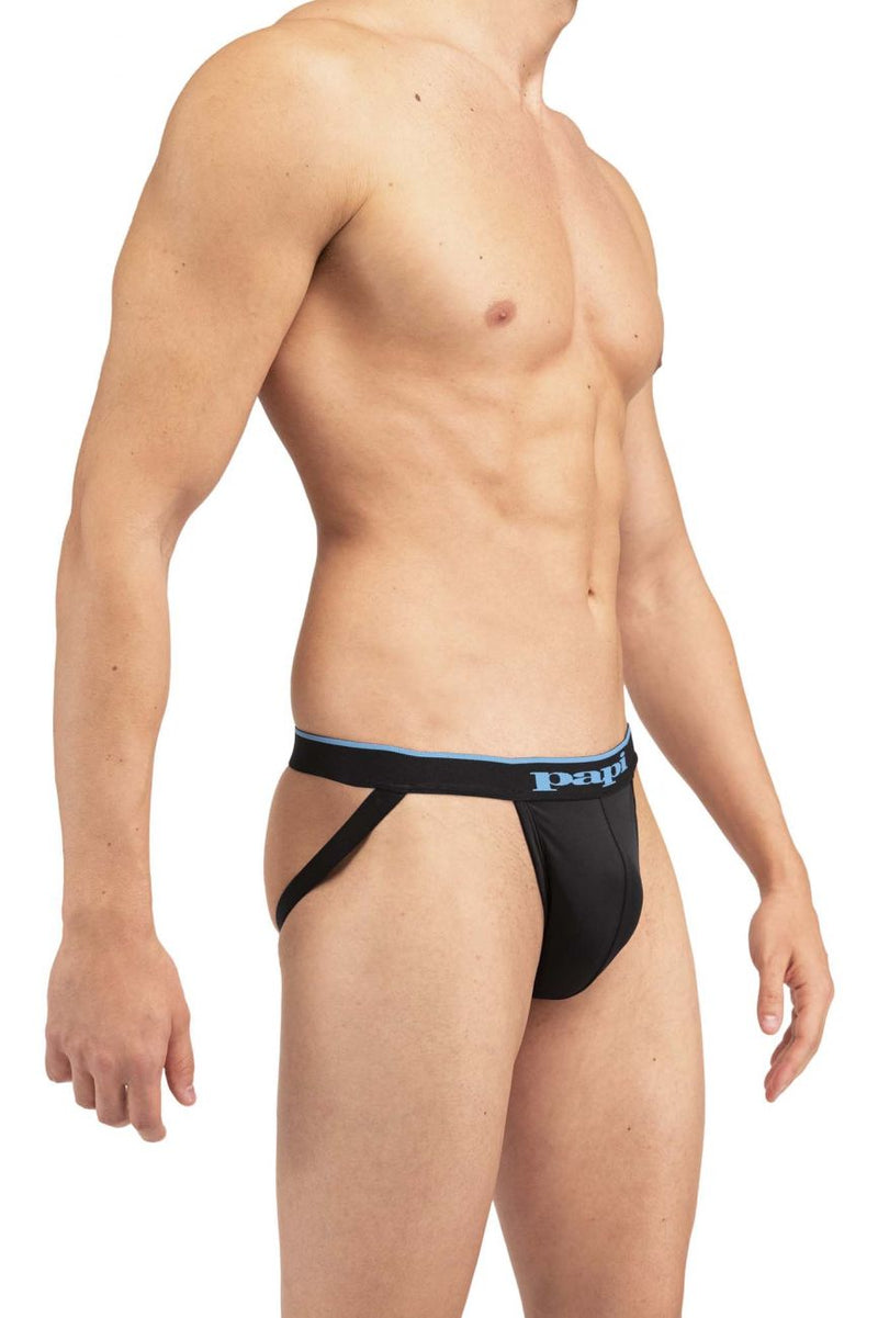 Papi Umpa006 2pk Jockstrap रंग काला-नीला