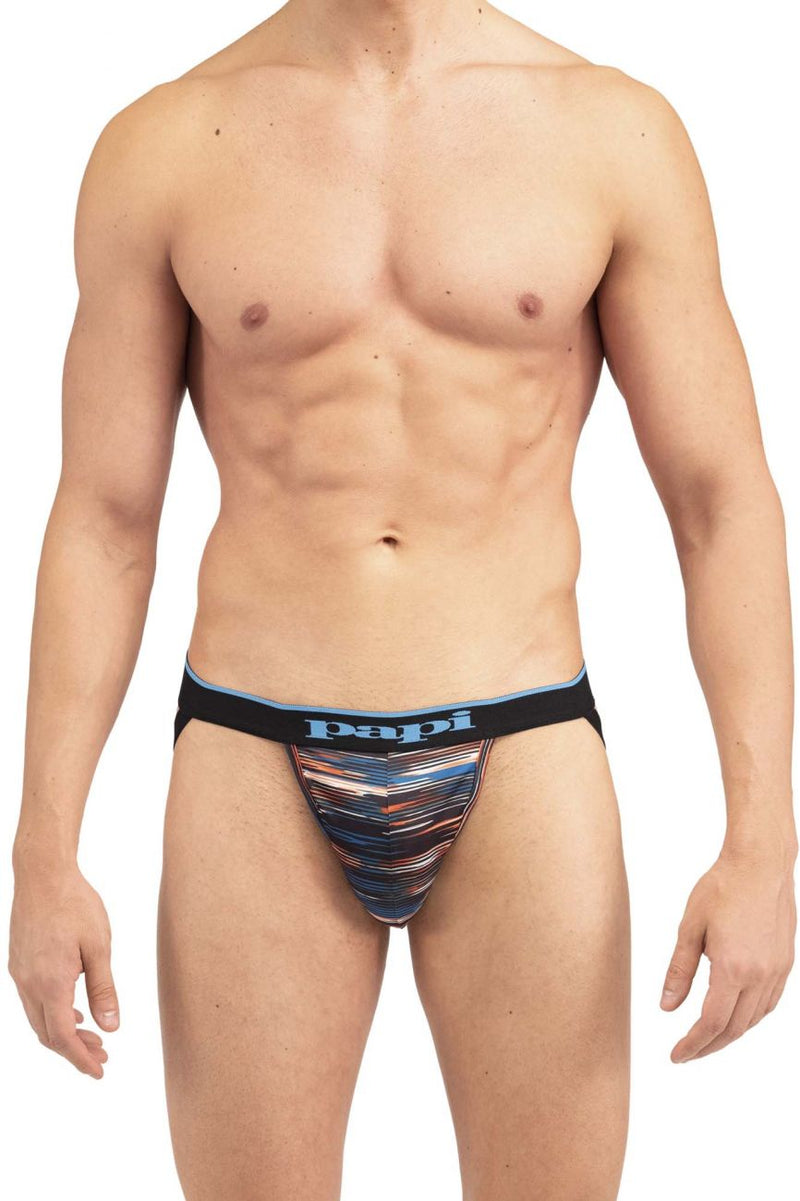 Papi Umpa006 2pk Jockstrap रंग काला-नीला