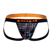 PAPI UMPA006 2PK JOCKSTRAP COULEUR BLACK-ORANGE