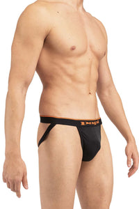 Papi UMPA006 2PK JOCKSTRAP रंग ब्लैक-ऑरेंज