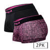 Papi UMPA048 2PK Microflex Brazilian Trunks Color Berry-Texture