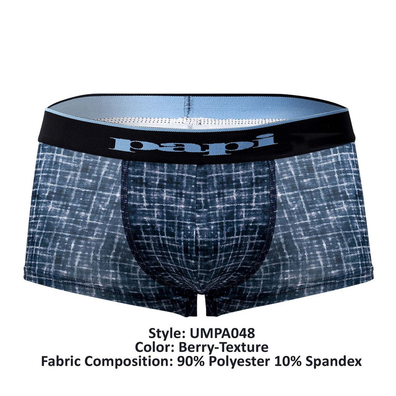 PAPI UMPA048 2PK Microflex Trunks brasileño color azul-textura