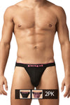 PAPI UMPA049 2PK Microflex Jockstrap Color Berry-Texure