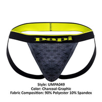 PAPI UMPA049 2PK MICROFLEX Jockstrap Color Charcoal-Graphic