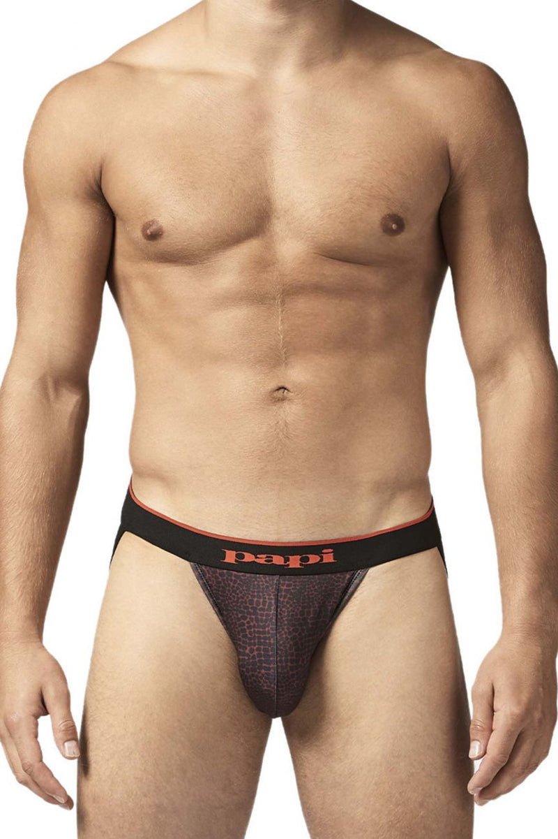 PAPI UMPA049 2PK Microflex Jockstrap Couleur rouge-leopard