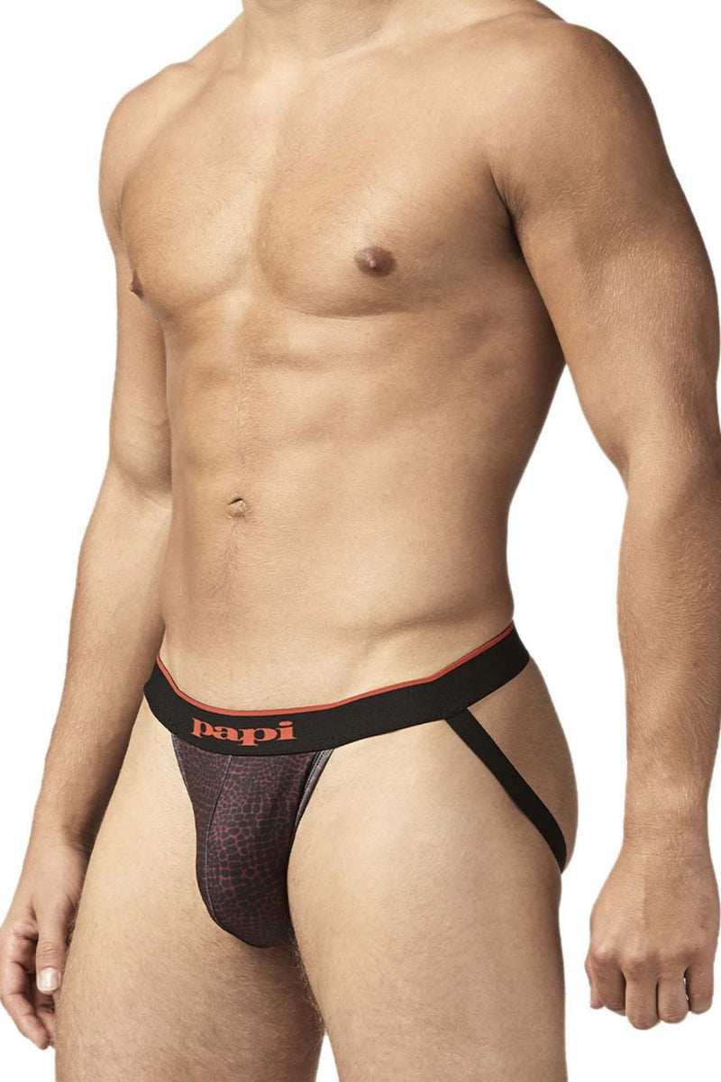 PAPI UMPA049 2PK Microflex Jockstrap Color Red-Leopard