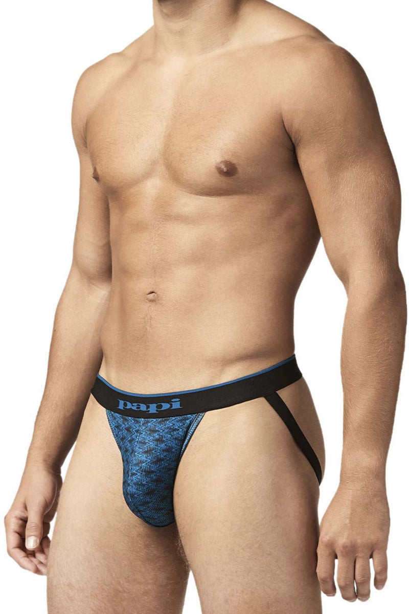 PAPI UMPA049 2PK Microflex Jockstrap Color teal-Graphic