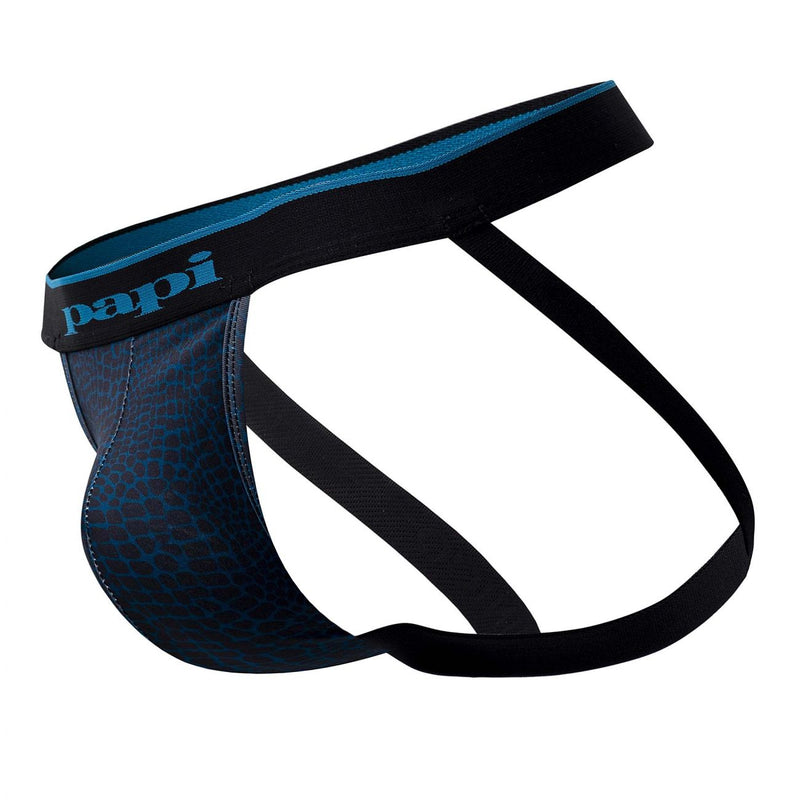 PAPI UMPA049 2PK Microflex Jockstrap Color teal-Leopard