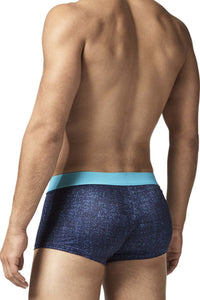 Papi UMPA050 Fashion Microflex Brazilian Trunks Color Blue Pixel Print