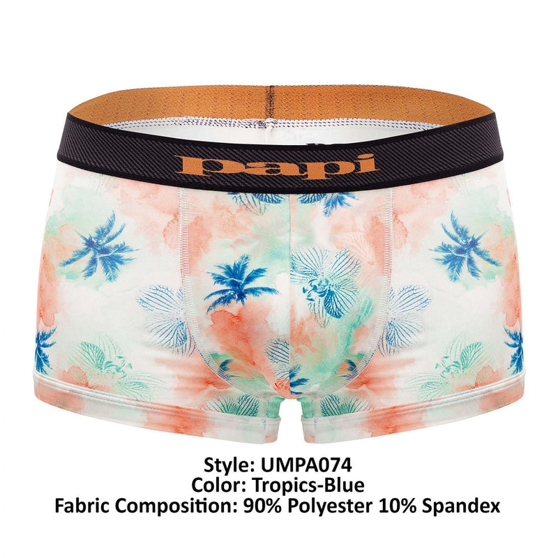 PAPI UMPA074 2PK Microflex Trunks Brasil Tropics Tropics-Blue