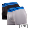 PAPI UMPA080 2PK Microflex Brésilien Trunks Color Alloy-Black