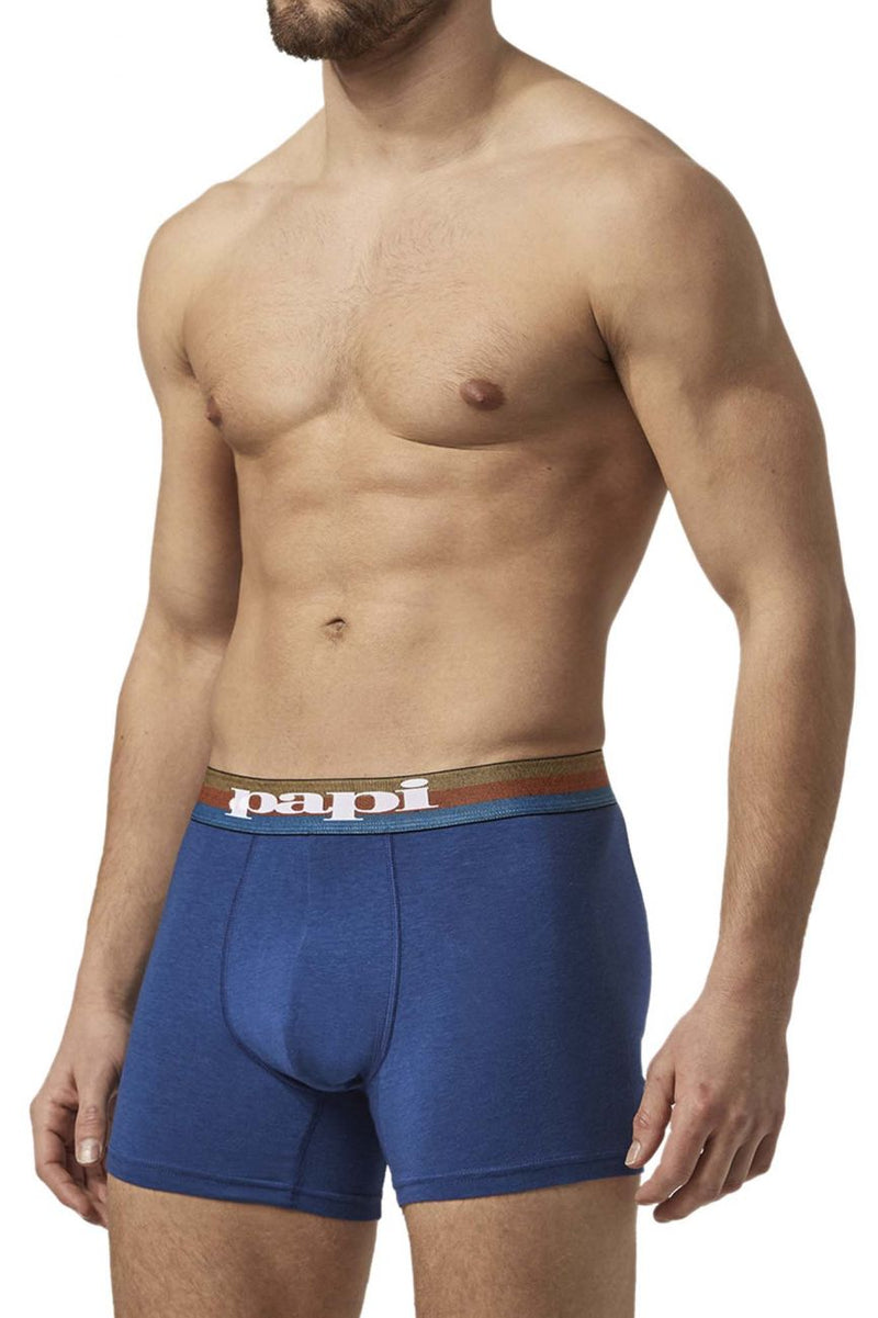 PAPI UMPA088 2PK MICROFLEX Boxer Briefs color azul