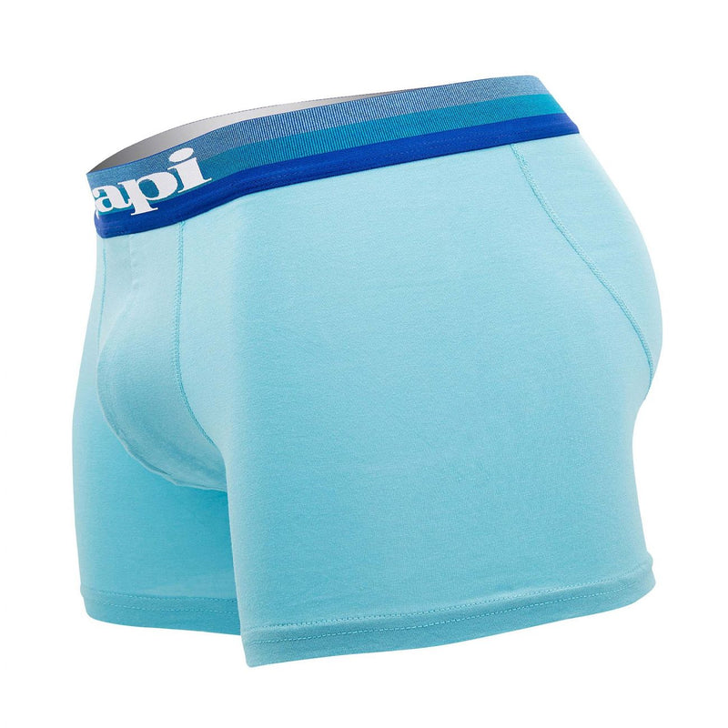 PAPI UMPA088 2PK Microflex Brésilien boxer Briefs Couleurs turquoise-noir