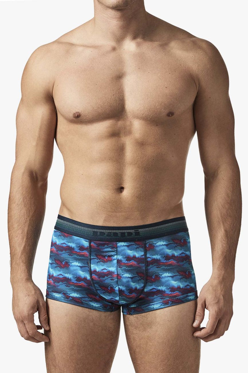 PAPI UMPA107 2PK Microflex Performance Trunks Color imprimé en bleu