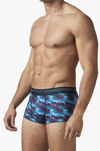 PAPI UMPA107 2PK Microflex Performance Trunks Color imprimé en bleu