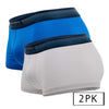 PAPI UMPA107 2PK Microflex Performance Trunks Color Grey-Blue