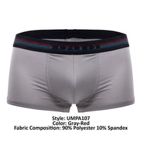 Papi UMPA107 2PK Microflex Performance Trunks Color Gray-Red