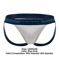 Papi UMPA108 2PK Microflex Performance Jockstrap Color Blue-Gray