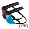 PAPI UMPA108 2PK Microflex性能Jockstrap Color Blue-Red