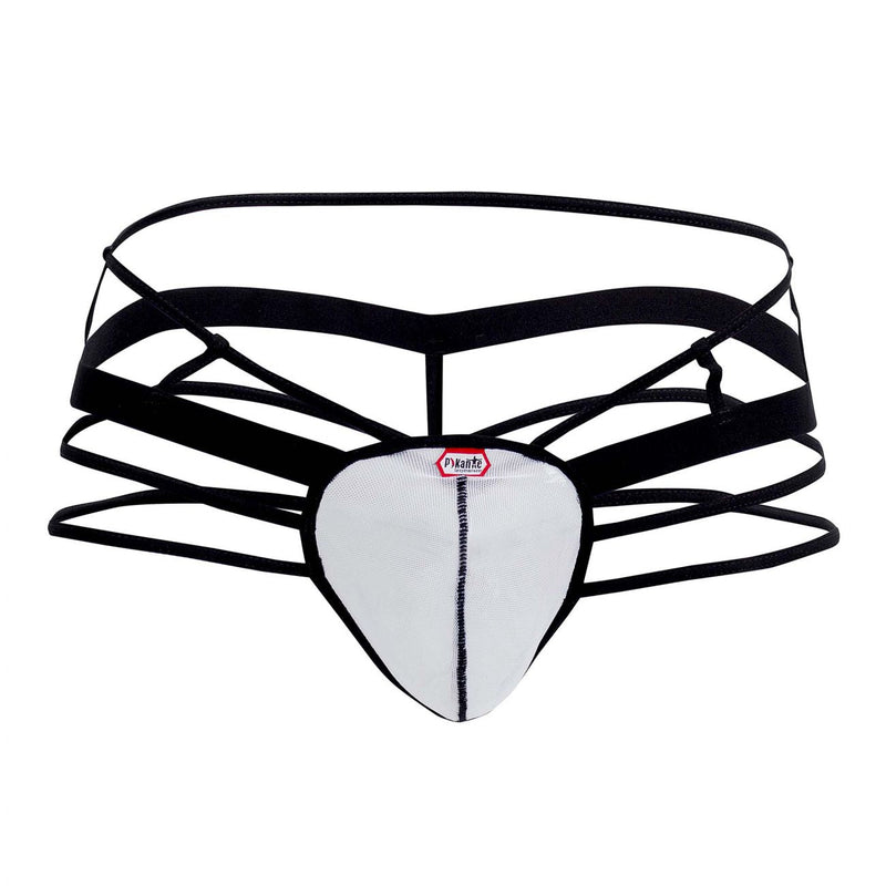 Pikante PIK 0210 Experiencias de malla Mesh G-String Color blanco