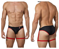 Pikante Pik 0217 Aventuras Garter Briefs Color Negro