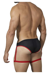 Pikante Pik 0217 Aventuras Garter Briefs Color Negro