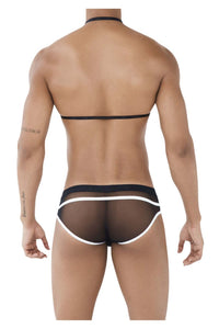 Pikante Pik 0495 Arneses calientes Briefs Color Negro