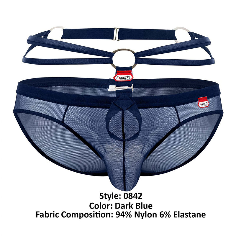 Pikante Pik 0842 Wolf Briefs couleur bleu foncé