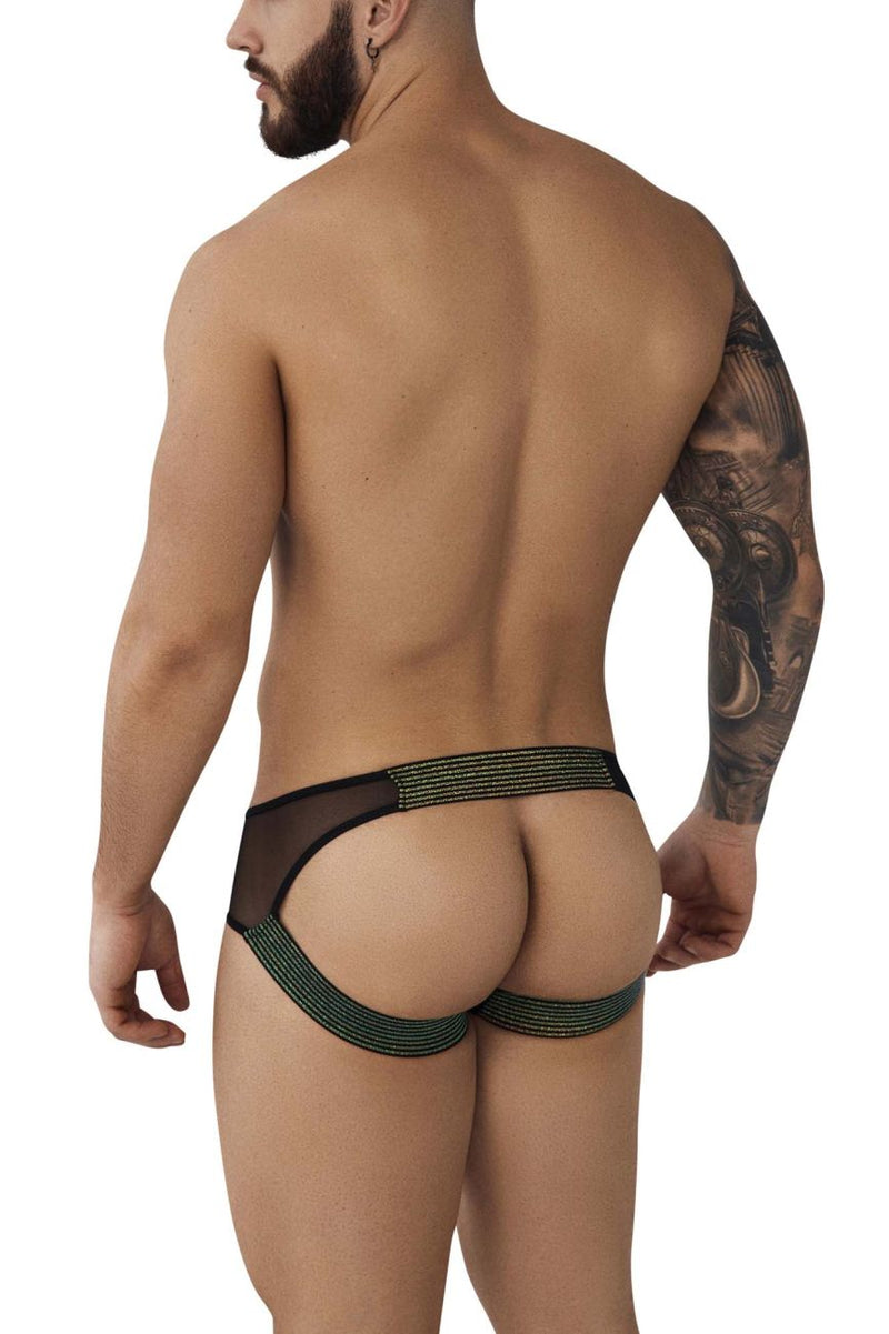 Pikante pik 0982 praia Jockstrap रंग काला