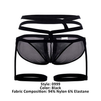 Pikante Pik 0999 Accra Garter Briefs Color noir