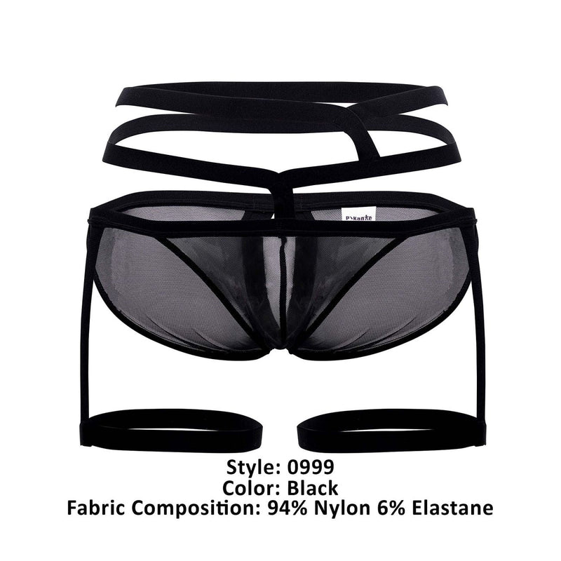 Pikante Pik 0999 Accra Garter Briefs Color negro